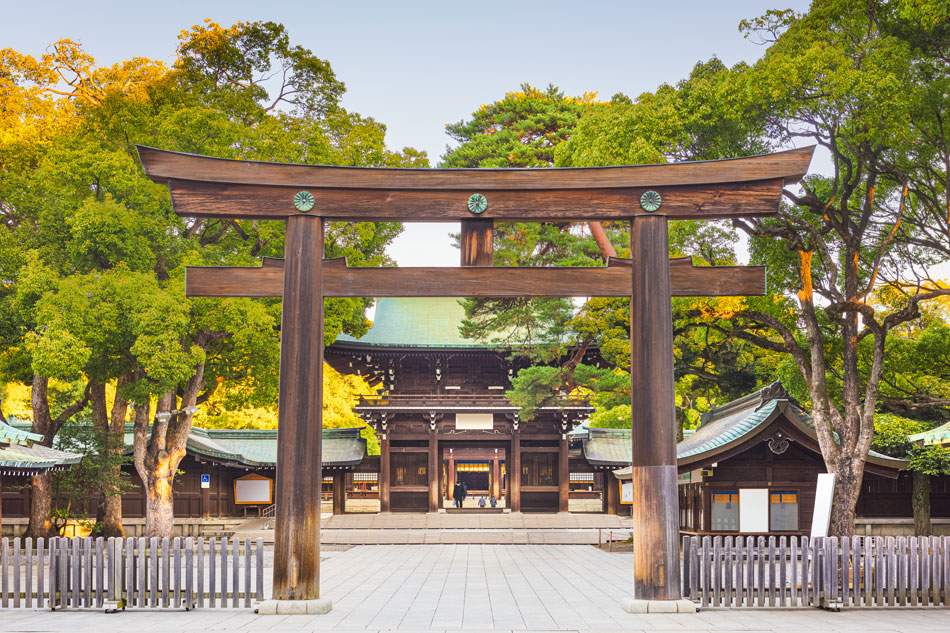 Il santuario Meiji a Tokyo