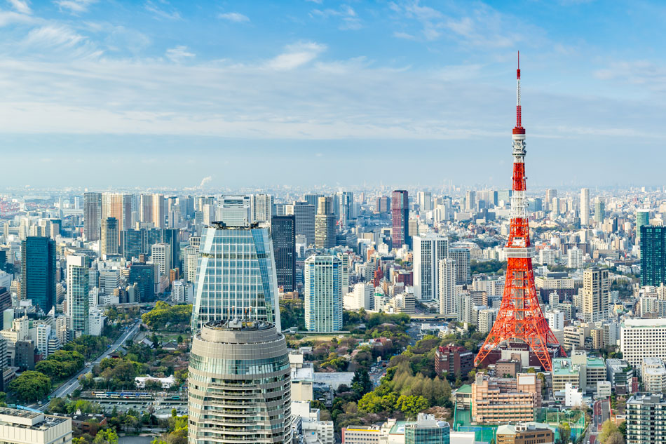 Skyline contemporaneo Tokyo