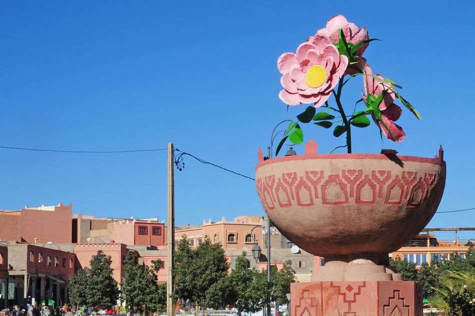 Monumento alla rosa in Marocco